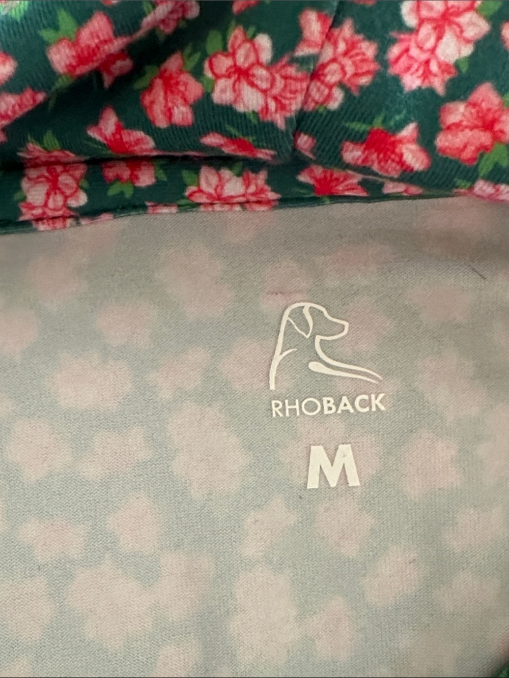 Rhoback Men’s The Azalea Hoodie Sz Medium Golf Activewear Floral Comfy Preppy - Picture 9 of 10